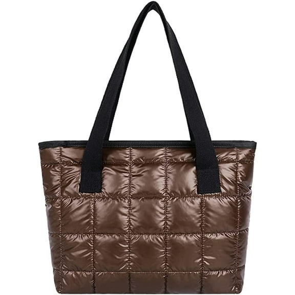 JUYGO Women Retro Nylon Tote Hanbag Large Quilted Cotton Down Hobo Shoulder Bag Purse