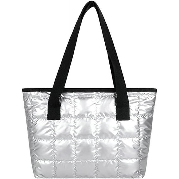 JUYGO Women Retro Nylon Tote Hanbag Large Quilted Cotton Down Hobo Shoulder Bag Purse