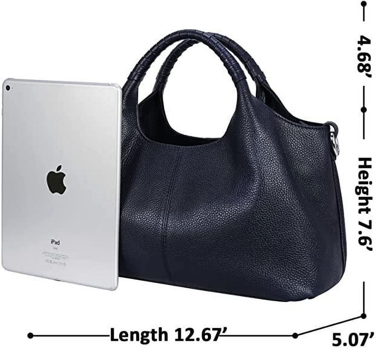 JUYGO Women Satchels Genuine Leather Top Handle Handbags Work Tote Shoulder Bags Crossbody Purses