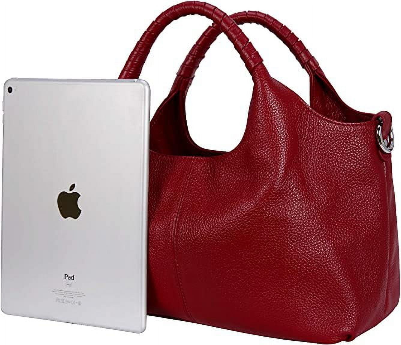 JUYGO Women Satchels Genuine Leather Top Handle Handbags Work Tote Shoulder Bags Crossbody Purses