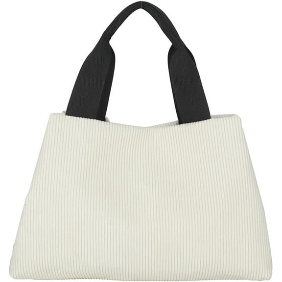 JUYGO Women’s Corduroy Handbags Small Cosmetic Bag Tote Cute Pouch Purse Aesthetic Toiletry Bags for Travel Work