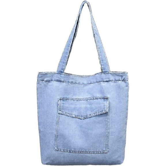 JUYGO Women's Fashion Denim Shoulder Bag Large Hobo Retro Top Handle Bag Satchel