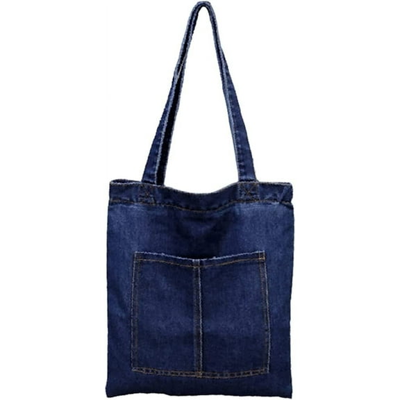 JUYGO Women's Fashion Denim Shoulder Bag Large Hobo Retro Top Handle Bag Satchel