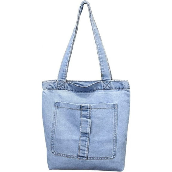 JUYGO Women's Fashion Denim Shoulder Bag Large Hobo Retro Top Handle Bag Satchel