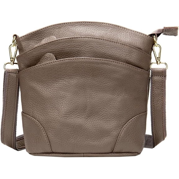 JUYGO Women's Genuine Leather Handbags Hobo Bag Bucket Totes Fashion Shoulder Crossbody Bag Satchel Work Purse