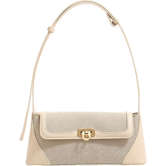 JUYGO Women’s Handbag Canvas Trendy Shoulder Bag Purse Y2k Vintage Color Block Street Underarm Bag 2025