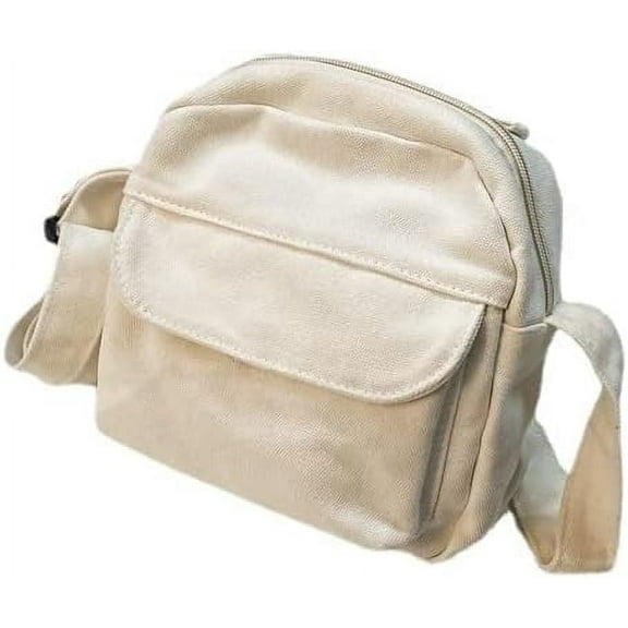 JUYGO Women's Kawaii Coqutte Canvas Crossbody Bags Japanese Harajuku Aesthetic Shoulder Packs Casual Alt Fairycore Pueses