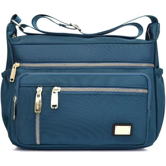 JUYGO Women’s Shoulder Bag Roomy Multiple Pocket Crossbody Bag Waterproof Shoulder Purse Lightweight Messenger Satchel