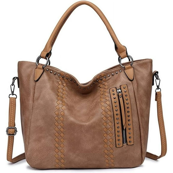 JUYGO Women’s Tote Handbag with Adjustable Strap Retro Crossbody Bag Large Capacity Shoulder Wallet Purse for Work