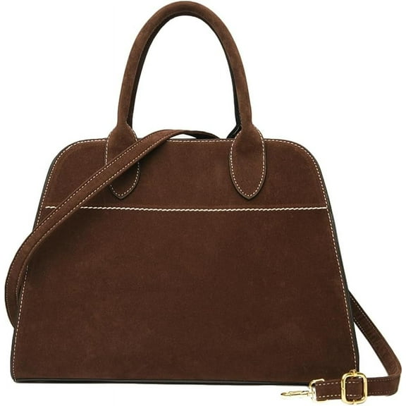 JUYGO Womens Suede Tote Bag Faux Leather Shoulder Crossbody Purse Vintage Large Top Handle Satchels Fashion Work Handbag