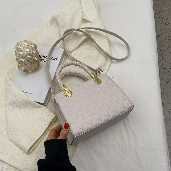 JUYGO Woven Handle Luxury Designer Handbag Quilted Female Bag Small Vintage Crossbody Bags Tote Womens Trend Shoulder