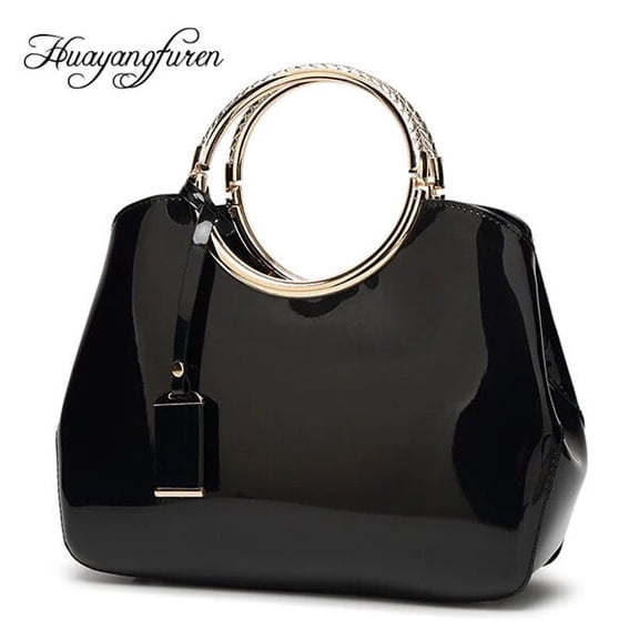 JUYGO high quality patent leather handbag women bag fashion messenger shoulder bags for women travel bag casual handbags bolsa