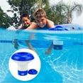 thumbnail image 1 of JUYLBLVE Floating Pool Chlorine Dispenser for Pools and Spas, Adjustable Chemical Flow, Durable and Easy to Use Blue, 1 of 9