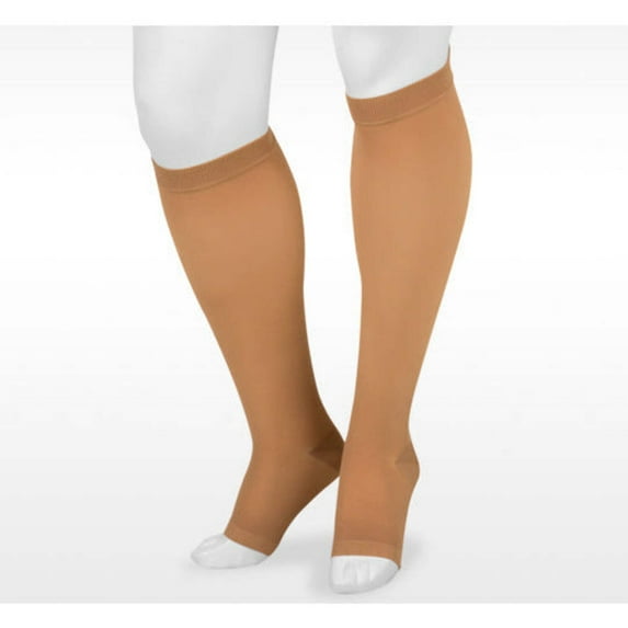Juzo 4411 Basic Open Toe Knee Highs - 20-30 mmHg Reg Beige III