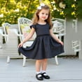 thumbnail image 1 of JUoaLXG Baby Girls Casual Dresses Summer Kids Children Polka Dots Princess Fashion Cute Dress Holiday Wear,Black,18-24 Months, 1 of 6