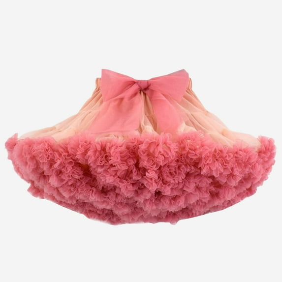 JUoaLXG Toddler Girls Casual Dresses Solid Color Rainbow Print Crew Neck Short Sleeve A Line Mesh Tutu Dress Sportwear,Gold,4-6 Years