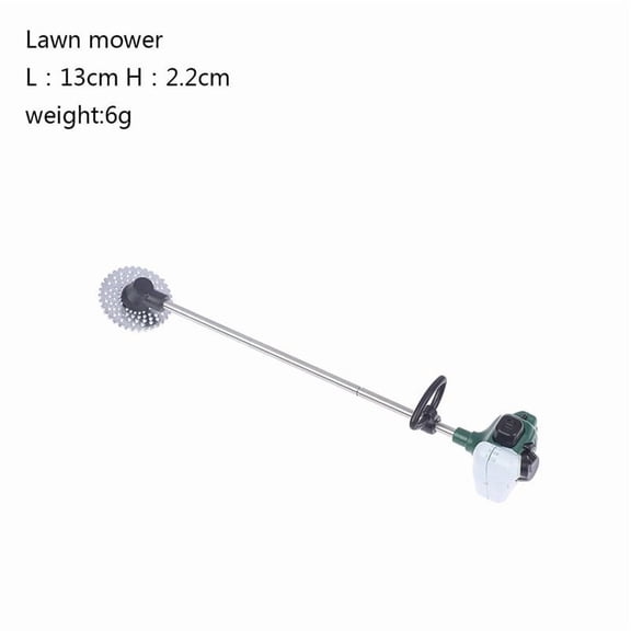JVBTVB 1/12 Scale Mini Chainsaw Model - Simulation Mini Chain Saw Mower Ornament for Dollhouse, Garden Shed Accessory, Collectible Miniature