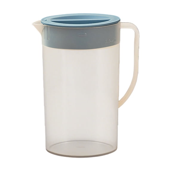 JVBTVB 1. 5 Gallon Water Pitcher BPA-Free for Fridge Door Storage with Leak-Proof Spout and Removable Strainer Lid, Slim Design for Iced Tea, Juice, Cold Brew