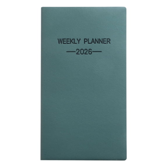 JVBTVB 2026 Planner, A6 Portable Daily Planner for 2026 with 64 Sheets (128 Pages), January to December 2026 Academic Weekly & Daily Layout, Pocket Notebook Organizer for Work, School, Travel Journal