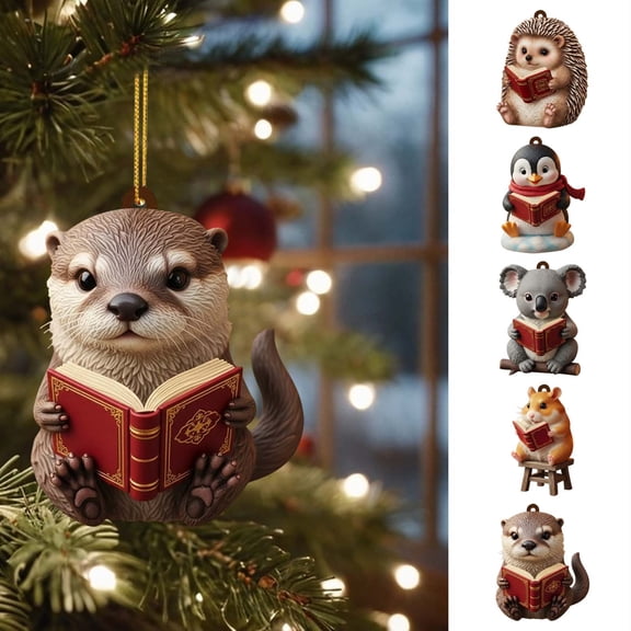 JVBTVB 2D Acrylic Animal Charm for Backpack and Car, Cute Flat Hanging Ornament Decoration