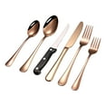 thumbnail image 1 of JVBTVB 6-Piece Stainless Steel Cutlery Set, Complete Dining Utensils Include Dinner Forks, Knives, Spoons for Household Kitchen, Restaurant & Party Service, Durable Dishwasher Safe Flatware, 1 of 6