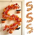 thumbnail image 1 of JVBTVB 79 Inch Artificial Fall Maple Leaf Garland Lifelike Faux Hanging Vine Decorative Plant for Home Thanksgiving Halloween Mantel Table and Party Decor, 1 of 6