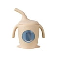 thumbnail image 1 of JVBTVB Baby Straw Cup, Silicone Training Cup with Handle & Leakproof Lid, 180ml/6oz Spill-Proof Sippy Cup with Measurement Marks & Transparent Window for Infants and Toddlers, 5.1in Dishwasher Safe, 1 of 5