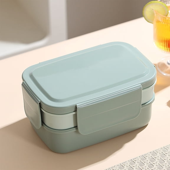 JVBTVB Back to School Lunch Box 1500Ml Leakproof Bento for Teens & Adults, Microwaveable Food Containers with Multi Compartments, Stain-Resistant Plastic