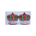thumbnail image 1 of JVBTVB Crown Christmas Ball Ornaments 2-Pack, 3.74-Inch Holiday Decorative Balls for Christmas Tree Decor, Festive Hanging Decorations for Home & Party, 1 of 6