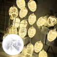 thumbnail image 1 of JVBTVB Easter Egg String Lights 10 LED Crackled Egg Fairy Lights, 1.5m Battery Operated USB Powered Flexible Wire Lights for Easter Decor, Party, 1 of 2