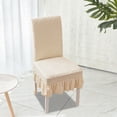 thumbnail image 1 of JVBTVB Elastic Half Round Chair Cover with Cushion Backrest for Dining Table, Universal Fit Slipcover Machine Washable for Home and Office, 1 of 6