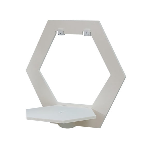 JVBTVB Floating Shelf No Drill Wall Mount Decorative Display Rack for Bedroom Kitchen, 11. 4x11. 4x8.3in Modern Display Shelf for Plants Books Home Decor