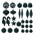 thumbnail image 1 of JVBTVB Flocked Christmas Ornaments 28-Pack, Unique Shaped Christmas Tree Decorations for Xmas Holiday Party Festive Decor, 1 of 5