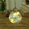 thumbnail image 1 of JVBTVB Glowing Christmas Ornaments Hydrangea Ball Decor - Transparent Hanging LED Lighted Sphere for Tree, Party, Home, Mall, Restaurant Decoration, 1 of 6