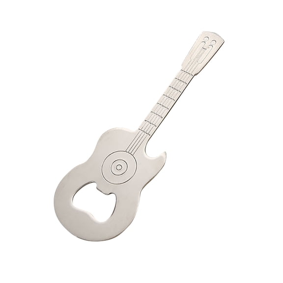 JVBTVB Guitar Shaped Bottle Opener, Stainless Steel Portable Bar Tool with Unique Design, Perfect Gift for Musicians and Music Lovers