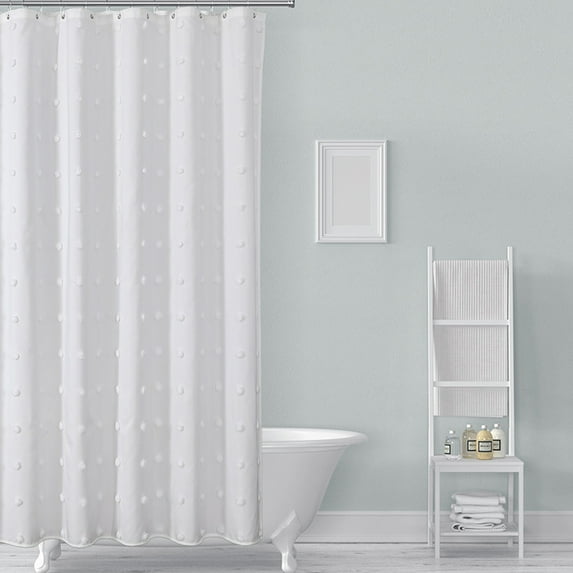 JVBTVB Hotel Shower Curtain Water Resistant Polyester Fabric - Cut Flower Print, 70x70 Inch Extra Large with 12 Hooks for Bathroom Decor