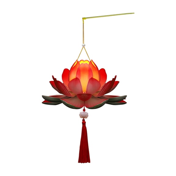 JVBTVB Kids DIY Glowing Lantern Kit, Ancient Chinese Style Flower Hanging Lantern for Mid-Autumn Festival, Family Craft Activity, Holiday Decoration