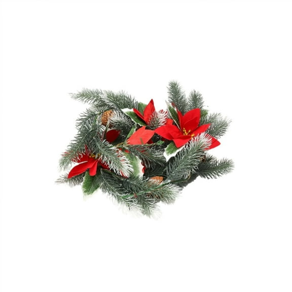 JVBTVB LED Christmas Garland with Lights, 78.74in Artificial Pine Vine for Indoor Holiday Decor, Battery Operated Christmas Tree Decoration for Home Party Wedding