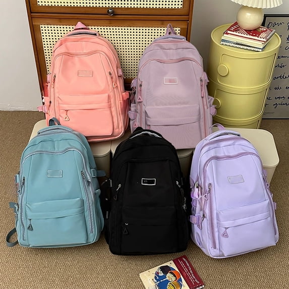 JVBTVB Large Capacity Campus Backpack for Women, Lightweight & Versatile Bookbag with Multiple Pockets, Comfortable Padded Straps for Daily Use