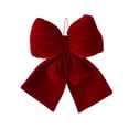 thumbnail image 1 of JVBTVB Large Christmas Bow Tree Topper 14 Inch Red Velvet Bow for Xmas Tree Decor, Wedding, Holiday Party Decoration Gift, 1 of 6