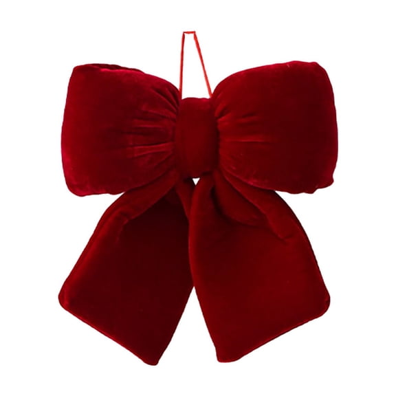 JVBTVB Large Christmas Bow Tree Topper 14 Inch Red Velvet Bow for Xmas Tree Decor, Wedding, Holiday Party Decoration Gift