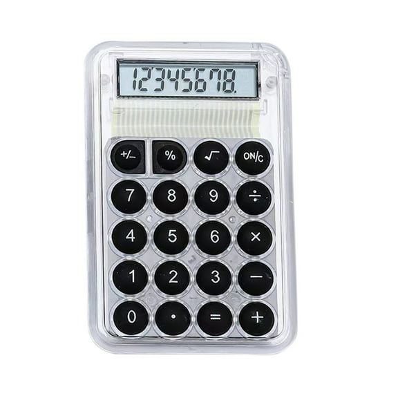 JVBTVB Portable Mini Calculator for Teens - 8-Digit Display, Colorful Buttons, Compact Size 3.34X2.12X0.31In, Lightweight 24.5G, Ideal for Back to School Supplies
