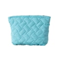 thumbnail image 1 of JVBTVB Quilted Cosmetic Bag Handbag with Intricate Patterns Portable Travel Makeup Pouch Ins Style Pencil Case Zipper Closure Polyester 10.63 Inch, 1 of 9
