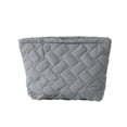 thumbnail image 1 of JVBTVB Quilted Cosmetic Bag Handbag with Intricate Patterns Portable Travel Makeup Pouch Ins Style Pencil Case Zipper Closure Polyester 10.63 Inch, 1 of 8