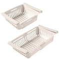 thumbnail image 1 of JVBTVB Refrigerator Storage Rack Pull-out Organizer with Side Clips - Food Grade Plastic Adjustable Shelf for Maximizing Fridge Space and Organizing Vegetables Fruits Condiments, 1 of 5