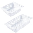 thumbnail image 1 of JVBTVB Refrigerator Storage Rack Pull-out Organizer with Side Clips - Food Grade Plastic Adjustable Shelf for Maximizing Fridge Space and Organizing Vegetables Fruits Condiments, 1 of 5