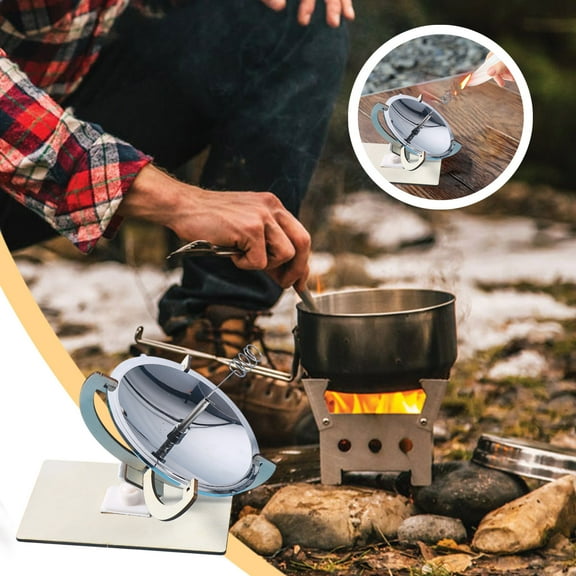 JVBTVB Solar Fire Starter High Efficiency Portable Outdoor Igniter for Camping Hiking Survival with Compact Design 4.72x2. 75x5.11in