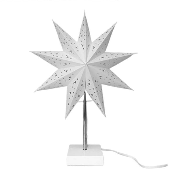 JVBTVB Star LED Night Light for Bedroom, Foldable Hanging Decorative Lamp with Delicate Star Cut-Outs, Perfect for Nursery, Boho Room, Wedding Holiday