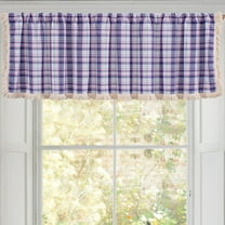 JVBTVB Valance Curtains for Small Windows - 59" Light Blocking Short Curtain with Rod Pocket, Cotton Linen , Multi-Color for Kitchen Bathroom Cafe