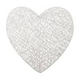 thumbnail image 1 of JVBTVB Valentine'S Day Placemats Set Of 1, 15X15 Inch Pvc Heart-Shaped Table Mat With Rose Pattern, Waterproof Non-Slip Dining Mat For Holiday Kitchen Table, Anniversary & Romantic Dinner Decor, 1 of 6